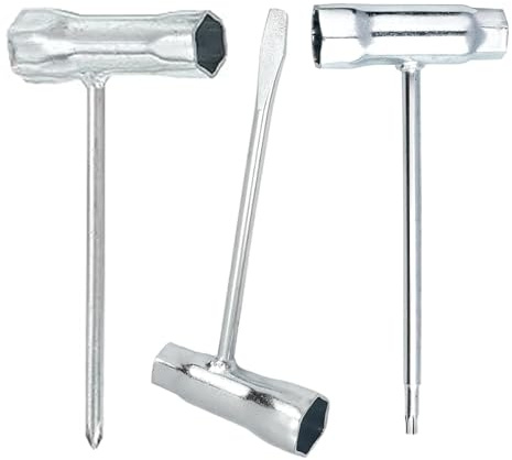Guyode 3 Pezzi Chiavi a Bussola Combinate per Tosaerba Cacciavite a Taglio, Chiave Candela a T 13 mm x 19 mm, Accessorio per Tubo Esagonale Cacciavite Taglio Ricambio (Fessura, Croce, Forma di M)