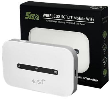 Router hotspot wireless - WiFi Mobile, rotazione della rete 4G | Dispositivo Punto di accesso Internet di Tipo C per Lavoro di Viaggio a Distanza di Lavoro di Connessione a Distanza Ampia Ban