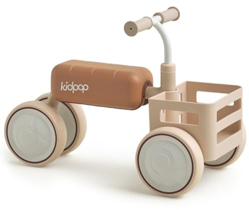 kidpop Toast Bicicleta sin Pedales, Bebés 10-36 Meses, Beige