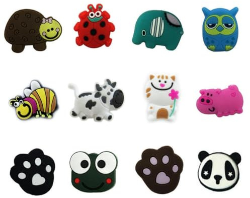 Silicone Tennis Vibration Dampener – Animal Shape Racket Shock Guard | String Saver, Swing Stabilizer, Court Gear Gift for Men, Women, Kids, Tennis Practice Helper, Training Accessory, Arm Protection