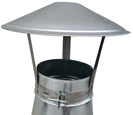 Chapeau de cheminée sur le toit, Capot de cheminée en acier inoxydable, capuchon de ventilation, capuchon rond coupe-vent, capuchon de protection, 220 mm(180mm)