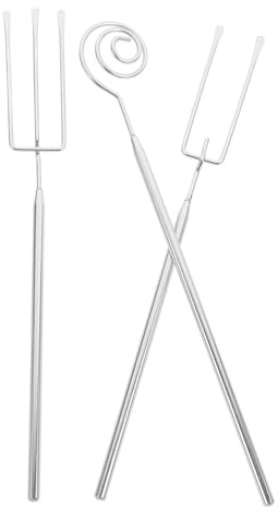 Ipetboom Tenedores para Fondue de Acero Inoxidable Ergonómicos y Multifuncionales para Barbacoa Hot Pot y Cocina Resistentes y Fáciles de Limpiar Aptos para Lavavajillas