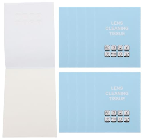 Abaodam 700 Sheets Lens Cleaning Tissue Paper for Camera, Microscope, and Phone Screens Soft Wood Pulp Material Absorbent Cleaning Wipes for Eyeglasses and Delicate Surfaces