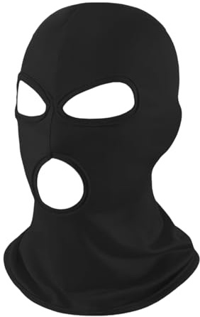 Symphonyw Balaclava 3 Hole, Three Holes Full Face Mask Men for Motorcycle Bike Hunting Cycling Ski Cap