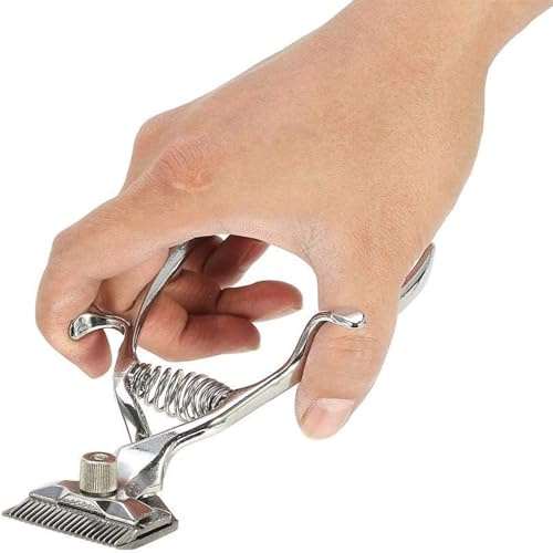 Hair Clipper, Biuzi Classic Clipper Barber Stainless Steel Manual Hair Cutting Tool
