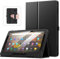 MoKo Case Fits All-New Amazon Kindle Fire HD 10 & 10 Plus Tablet (13th/11th Generation, 2023/2021 Release) 10.1 - Slim Folding Stand Cover with Auto Wake/Sleep, Black