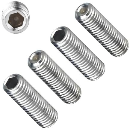 TERF® M4 X 10mm Allen Head Hex Socket Grub Screws Cup Point Stainless Steel A2 (304) Grub Screw M4 (4mm) X 10mm Allen Key Internal Hexagonal Socket Bolts - Pack of 20