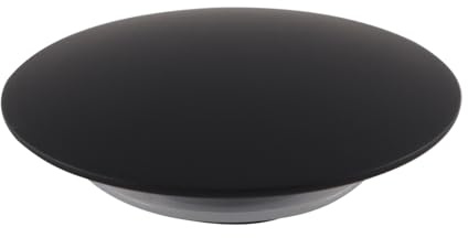 ACOLY Tapón de desagüe de lavabo de 66 mm, color negro mate, con botón pulsador, para fregaderos de baño y cocina.