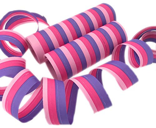 Neu 2019: 36 Luftschlangen * LILA-PINK-ROSA * als Deko für It's-a-Girl-Party oder Mädchen Kindergeburtstag | 2 Rollen mit je 18 Schangen in 3 Farben | Tischdeko Fee Prinzessin Party