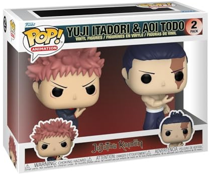 Funko Pop! Animation: JJK - 2 Packung Yuji Itadori & Todo - Jujutsu Kaisen - Vinyl-Sammelfigur - Geschenkidee - Offizielle Handelswaren - Spielzeug Für Kinder und Erwachsene - Anime Fans