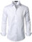 LucMatton Men's Stylish Stretch Wrinkle-Free Dress Shirt Formal Long Sleeve Slim Fit Button Down Shirts for Wedding Party White Solid Large