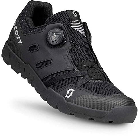 Scott Sport Crus-r Flat Boa MTB Trekking Chaussures de vélo Noir 2025 : Taille : 48