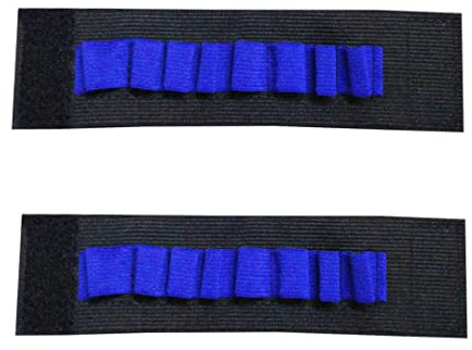Eioflia skumammunition, 2 st leksakspistol tillbehör EVA mjuk s pistol handledsrem bandolier för serieblästrare