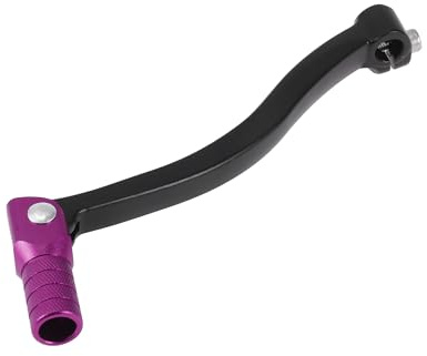 Partuto Levier De Changement De Vitesse Pliable Pour Moto Kayo T6 En Alliage D'Aluminium Levier De Changement De Vitesse Noir Tête Violette