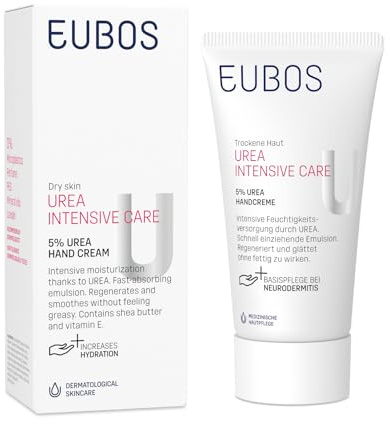 EUBOS UREA INTENSIVE CARE 5% Urea, Dry Skin, Handcream, 75 ml