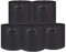 5X Pflanztasche Pflanzsack Pflanzbeutel mit Henkeln Vliesstoff Blumentopf in Schwarz Grau (45x45cm 70L, Schwarz)