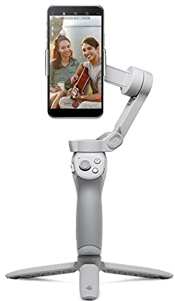 DJI OM 4 SE - Smartphone-Gimbal mit 3-Achsen Stabilisierung, Stativ, Magnetdesign, handlich und faltbar, ActiveTrack 3.0, Story-Modus, Vlog-Stabilisator, YouTube & TikTok, für Android und iPhone
