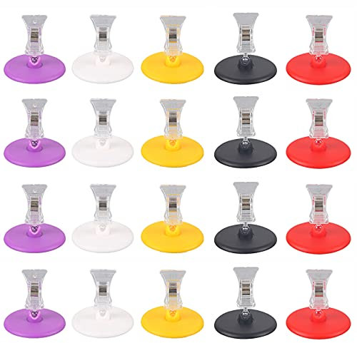 Plastik Kartenhalter Memo Halter Klammer Tischnummer Halter Namesschild Clip Tisch Menühalter Menü Halter Bildhalter Fotohalter Für Fotos,Postkarten,Preisschilder,Werbepapier, Visitenkarten 20 Stück