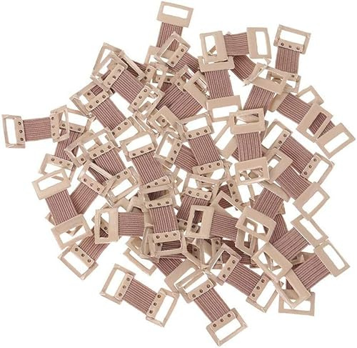 10 Pcs Bandage Clips, Elastic Bandage Wrap Stretch Metal Clips Replaceable Wrap Clips Replacement Fastener Fixation Clamps Hooks for Various Types Bandages, Brown