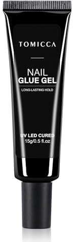 TOMICCA 15 g 4-i-1 nagellim UV nagelkleber för konstnägel Glue Gel