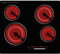 GRACEALL Piano Cottura Elettrico 4 Fuochi 60cm con Comandi Slider Touch, Vetroceramica da Incasso 6700W, Doppio Anello, Timer, Mantenimento Calore, Blocco Bambini