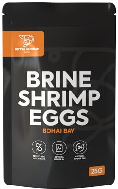 BSS™ Artemia Baby Brine Shrimp Eggs Hatching, Fry Food, Grade A+ 95% (25g)
