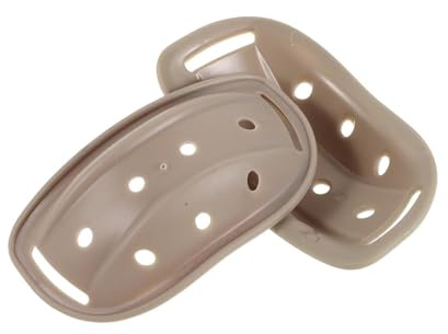 BESTOMZ Lot de 2 Mentonnières de Casque Couleur Ivoire pour Garçon et Filles, Coussinet de Protection Légère et Résistante aux Chocs, Compatible Casques Vélo, Ski, Moto et Sports