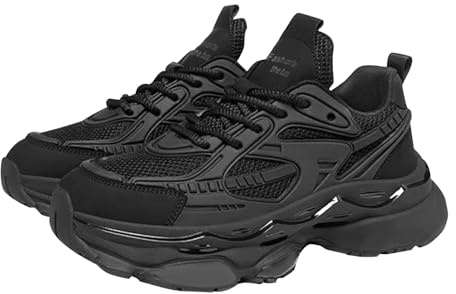 Sportskor för män, gym, lätta, ventilerande sneakers med dämpning, löparskor, snörning, sneakers, halkfria promenadskor, promenadskor, bekväma fritidsskor