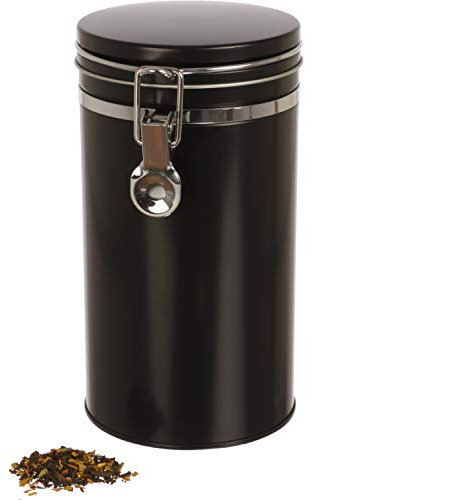 Dosenritter | boîte de conservation/à café avec joint silicone et fermeture mécanique, hermétique, métal, pour 500g de café | 20 x 10.4cm (H,ø) |également idéale pour suppléments ou farine