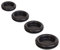 KafTon Blanking Grommets Hole Cover Closed Bung Stopper Rubber Black 6mm to 50mm (20, 32mm)