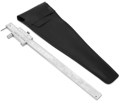 YUMILI Edelstahl Messschieber, Messwerkzeug Tragbarer Messschieber Aus Edelstahl Messschieber Lineal Mit Reißnadel Für Den Außeneinsatz 0–200 Mm