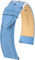 Hirsch Uhren-Armband Osiris Nubuk L - Uhr-Band aus naturbelassenem Kalbs-Leder - Hellblau - 22