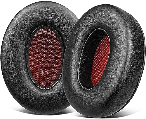 SOULWIT Cuscinetti in Pelle di Agnello per Sennheiser Momentum 1.0 Cuffie Sovrauricolari/Over-Ear, Cuscini Auricolari con Schiuma ad Alta Densità per Isolamento del Rumore
