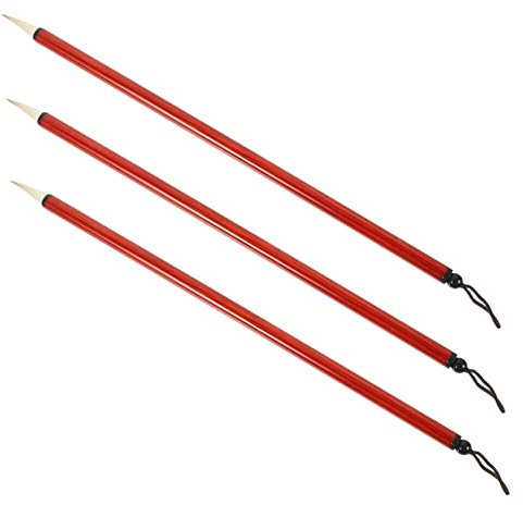 SEWOART 3 Stück Chinesische Kalligrafiepinselstifte Für Traditionelle Malerei Und Schreiben Aus Bambusmaterial Für Anfänger Und Künstler