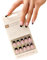 GZMAYUEN Full Cover French Tip Press On Nails, Medium Square Künstliche Nägel Nagel Tips mit Nail Glue, 14 Sizes - 30 Fake Nägel Kit, French Schwarz