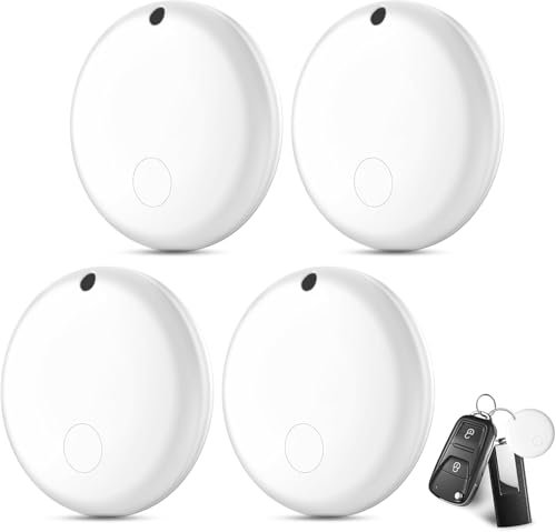 JTD Air Smart Tag Tracker: Bluetooth Localizzatore Chiavi Compatibile con Apple Dov’è App (solo iOS, NON per Android), trova oggetti per gatti (Bianco)