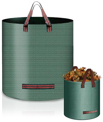 wocpvm 2 x 272 L Sac Jardinage Dechets Sac de jardin dechet vert Pliable Sac Vegetaux Jardin avec Poignées Sac jardin Autoportant Sac Dechets Resistant Réutilisables