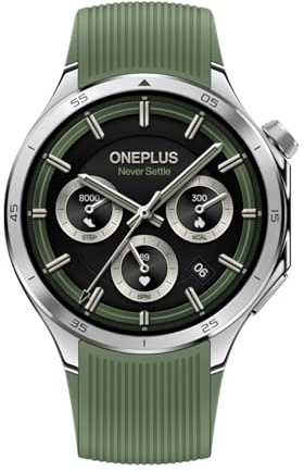 OnePlus Orologio Smart Watch 3, Cinturino 22 mm, Display LTPO 1,5, Ricarica Rapida, Autonomia 120 ore, 100 Modalità Sport, Monitoraggio GPS a doppia frequenza, Controllo Salute 60 Secondi, Titanio