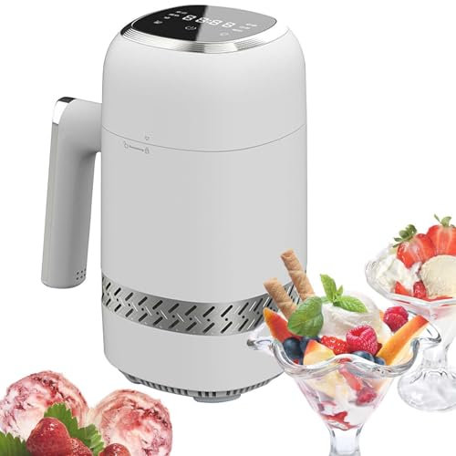 Heladera ElectróNica Con Pantalla Lcd Digital Y Temporizador, RefrigeracióN Por Semiconductores, MáQuina Para Hacer Helado De Mostrador, MáQuina Para Hacer Helado Suave Y Yogur Con RefrigeracióN