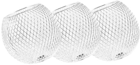 HONITANO 3 piezas Pantalla de Lámpara Esférica Hueca Decorativa de Metal de de Lámpara de Techo Adorno Elegante para Interiores Instalación y Diseño Clásico