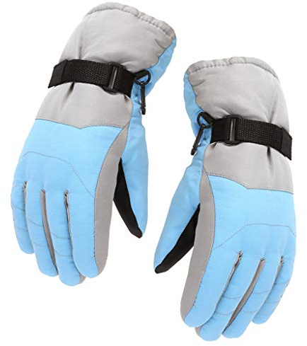 Kalttoy Guanti invernali da sci per bambini, antivento, impermeabili, per sport all'aria aperta, sci, ciclismo, equitazione, arrampicata, snowboard