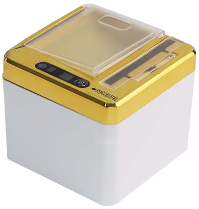 Homeponnew Porte-cure-dents électrique avec capteur automatique, alimentation USB, grande capacité pour 250 cure-dents, matériau ABS, noir/gris/doré