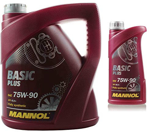 MANNOL Basic Plus 75W-90 Huile de transmission API GL 4+ 5 l