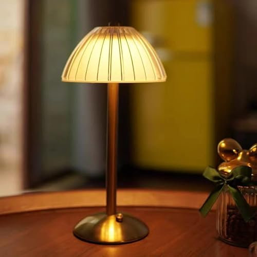 Kizozo Lampe de table sans fil LED, avec batterie, Lampe de table LED à intensité variable pour salon, chambre à coucher, 3 couleurs de lumièr