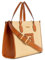 Guess G Status 2 Compartment Tote Natural/Cognac, Naturale/Cognac, OneSize