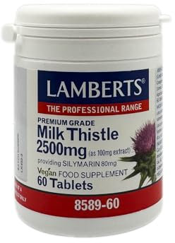 Lamberts Cardo Mariano 2500mg Vegan - 60 Tabletas