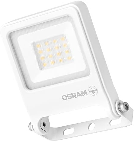 OSRAM Proiettore LED ENDURA FLOOD PC 10W 3000K bianco | ENDURA® Flood Warm White PCR, Outdoor Lanterns, Bianco, dia, 30000 h, confezione da 1