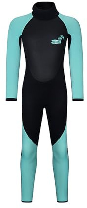SOUUXIU Traje de Neopreno para niños niños y niñas 3 mm de Grosor para Mayor Calidez Trajes húmedos Cortos de Neopreno en Agua fría para Surfear Natación Buceo Traje de Neopreno