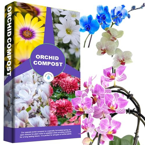 Orchid Potting Compost Mix For Lovely Orchid Plants Stronger Roots With Long-Blooming & Improved Water Retention (20 Litres (2 x 10 Litres))
