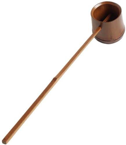 Bambus-wasserkelle, Langer Griff, Wasserschöpflöffel, Japanischer Stil, Badekelle, Teezeremonie, Löffel, Badezimmer, Saunakelle, Wassereimer, Schaufel